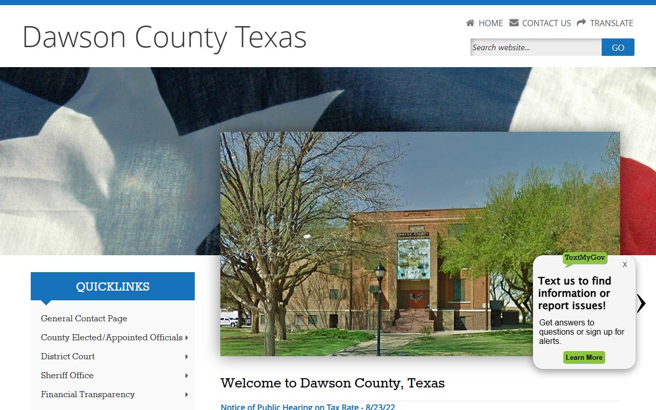 Dawson County inmate search county government homepage